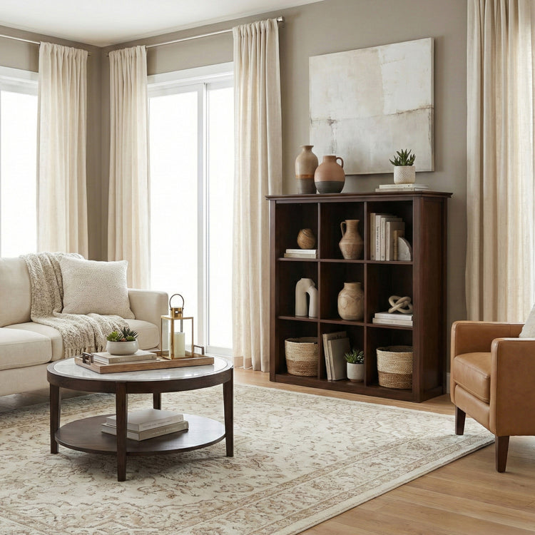 Russet Brown | Artisan 9 Cube Bookcase