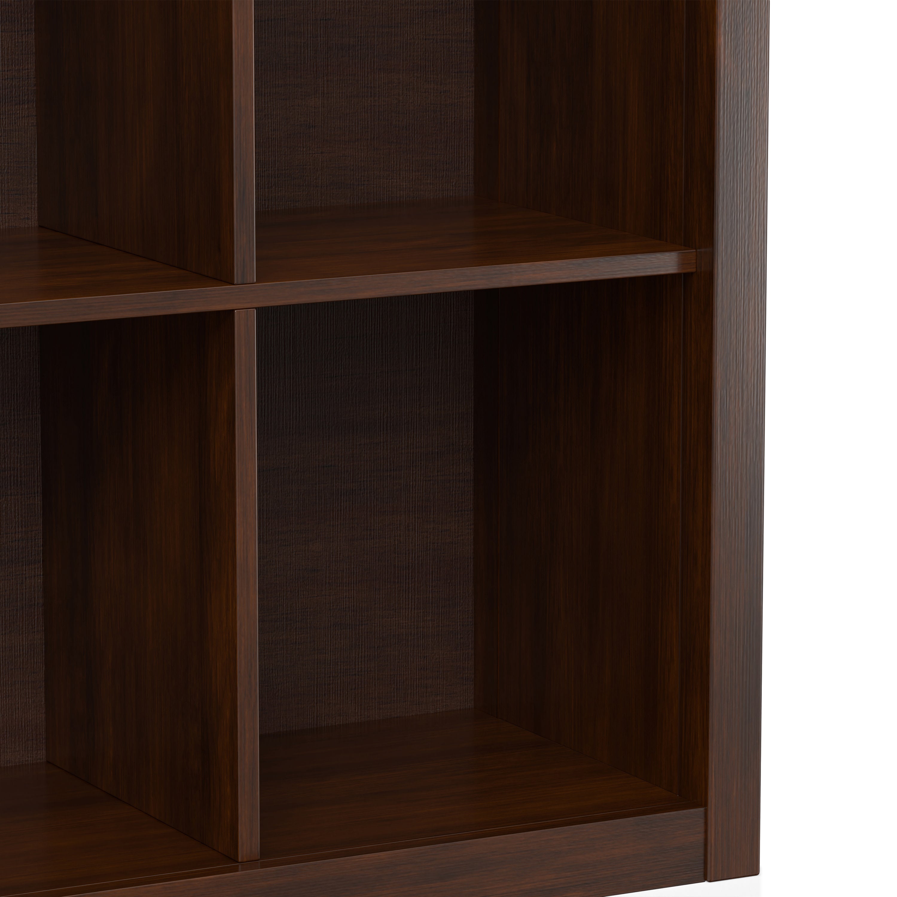 Solid Wood Cube Bookcase | Artisan 9 Cube Storage Unit – Simpli Home