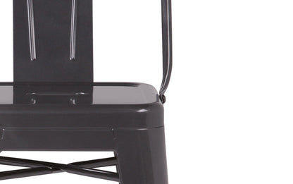 Silver | Rayne 24 inch Metal Counter Height Stool