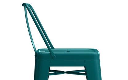 Teal Blue | Rayne 24 inch Metal Counter Height Stool