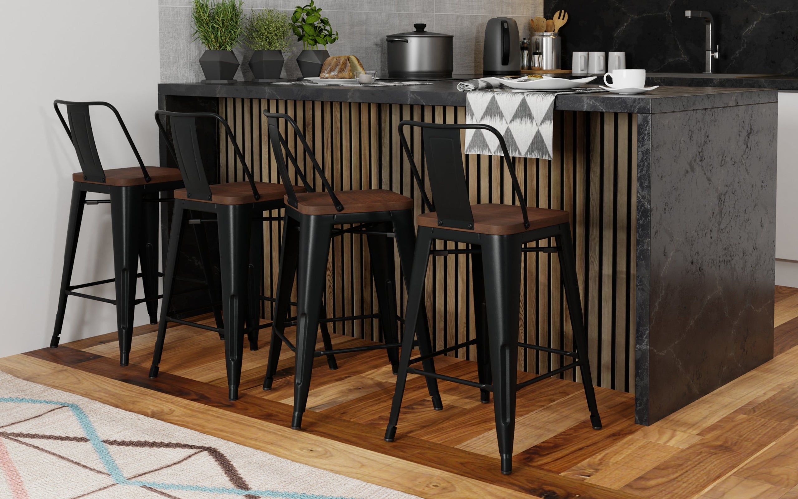 Metal Counter Stools Rayne 24 Inch Counter Height Stool – Simpli