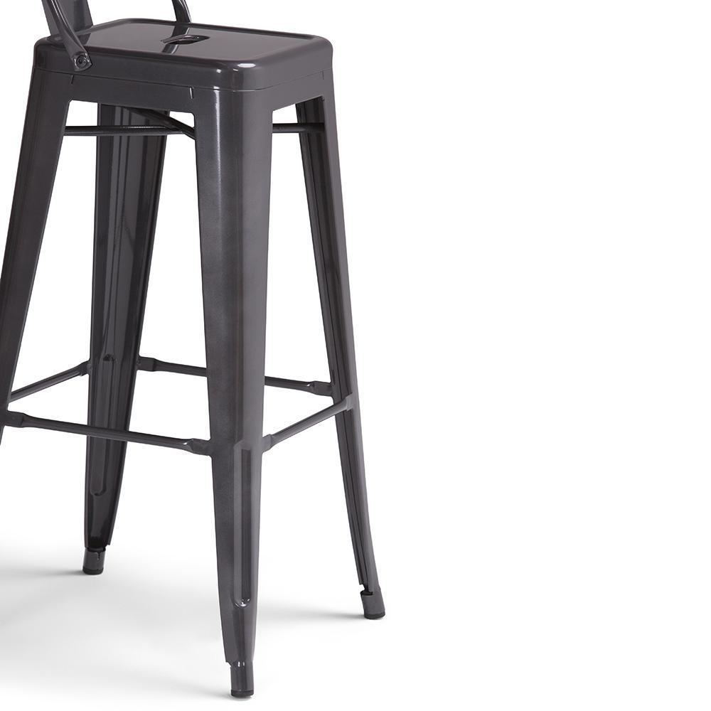 Grey | Rayne 30 inch Metal Bar Stool
