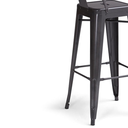 Grey | Rayne 30 inch Metal Bar Stool