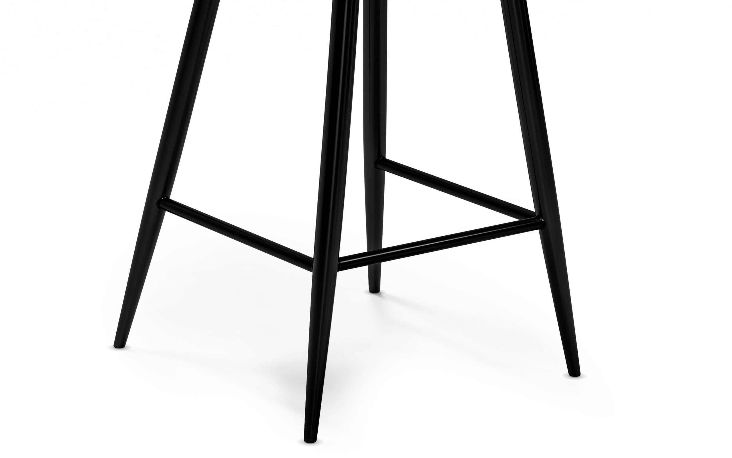 Black Vegan Leather | Raya Counter Height Stool (Set of 2)