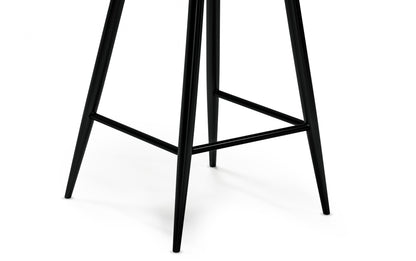 Black Vegan Leather | Raya Counter Height Stool (Set of 2)