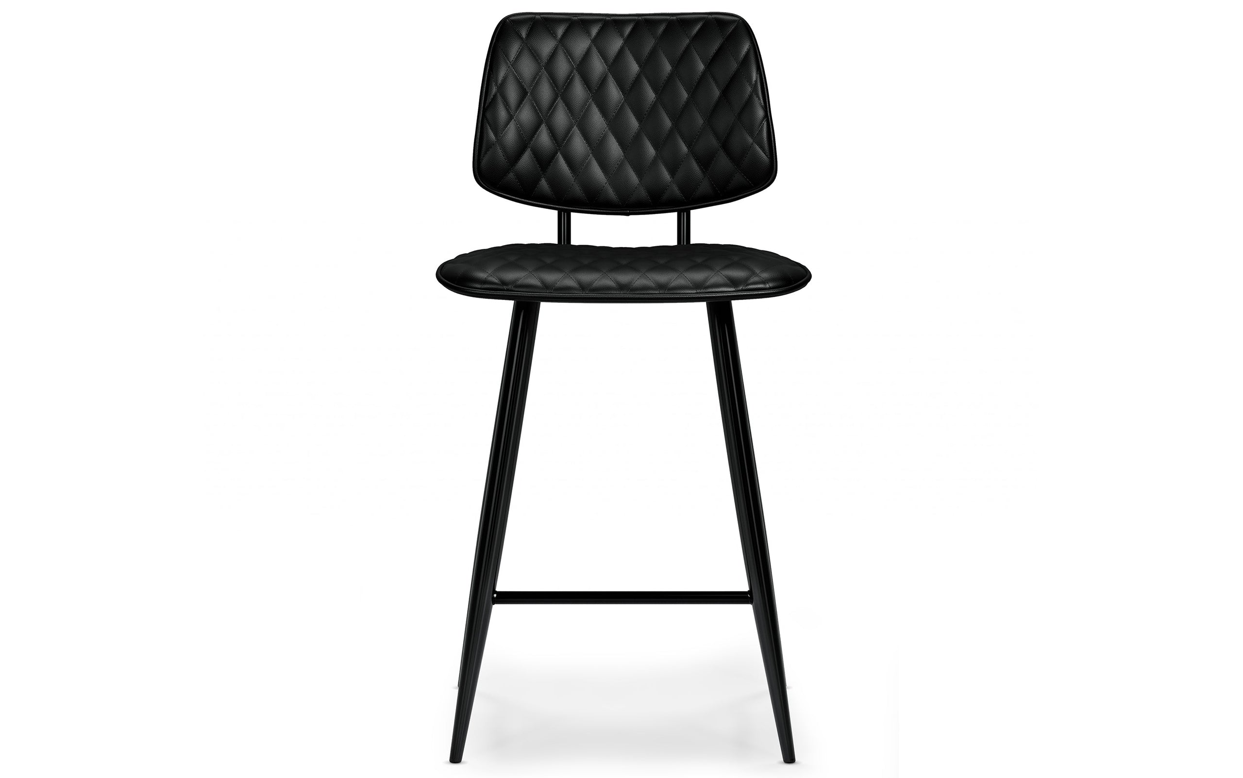 Black Vegan Leather | Raya Counter Height Stool (Set of 2)