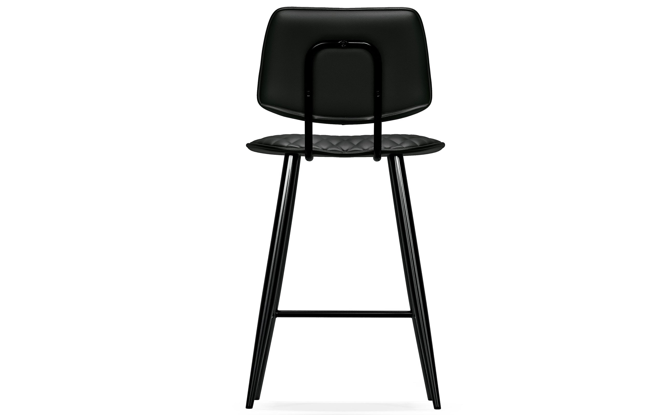 Black Vegan Leather | Raya Counter Height Stool (Set of 2)