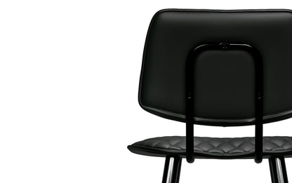 Black Vegan Leather | Raya Counter Height Stool (Set of 2)