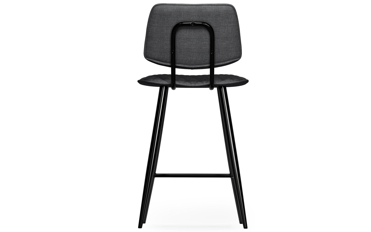 Charcoal Linen Style Fabric | Raya Counter Height Stool (Set of 2