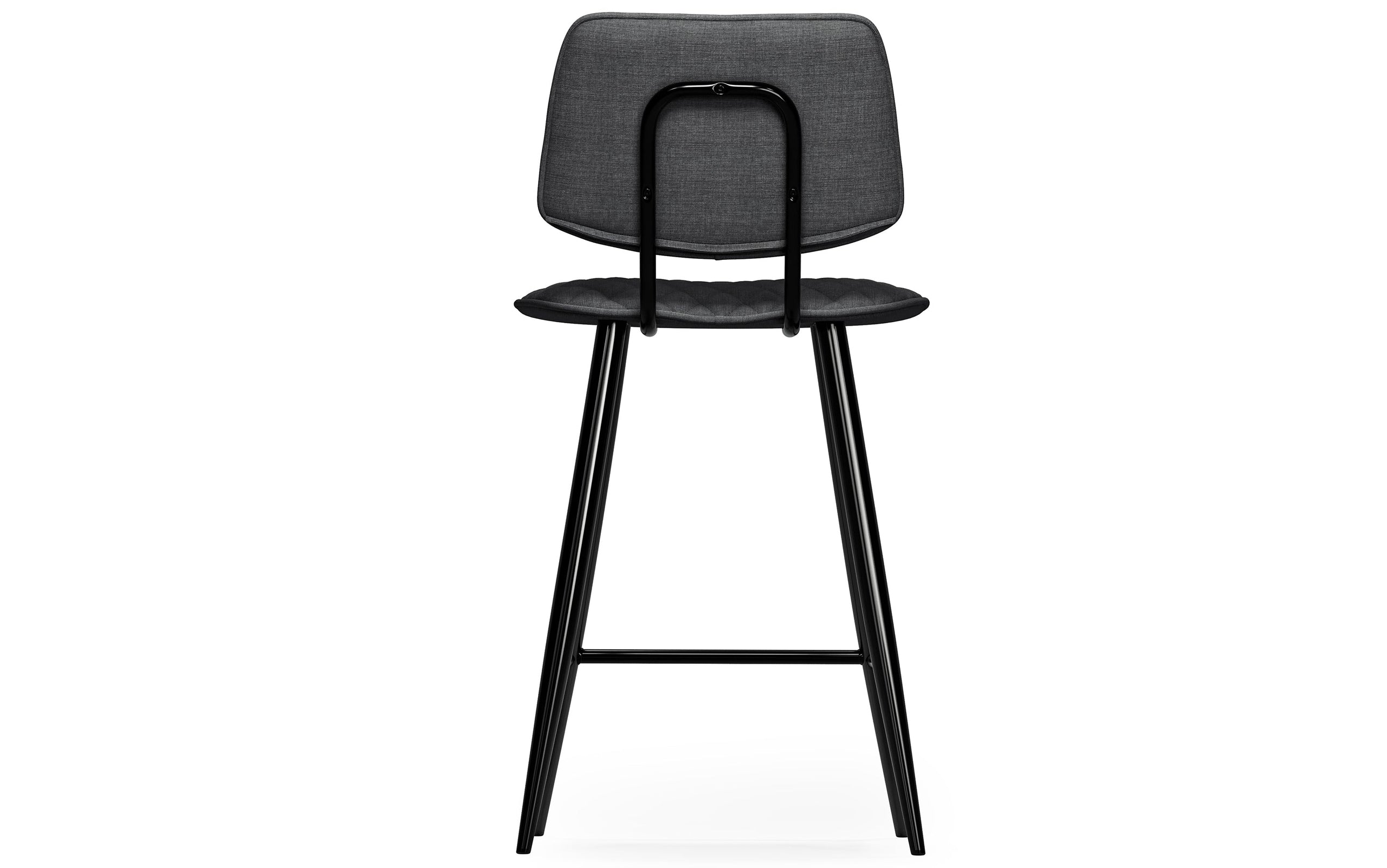 Charcoal Linen Style Fabric | Raya Counter Height Stool (Set of 2