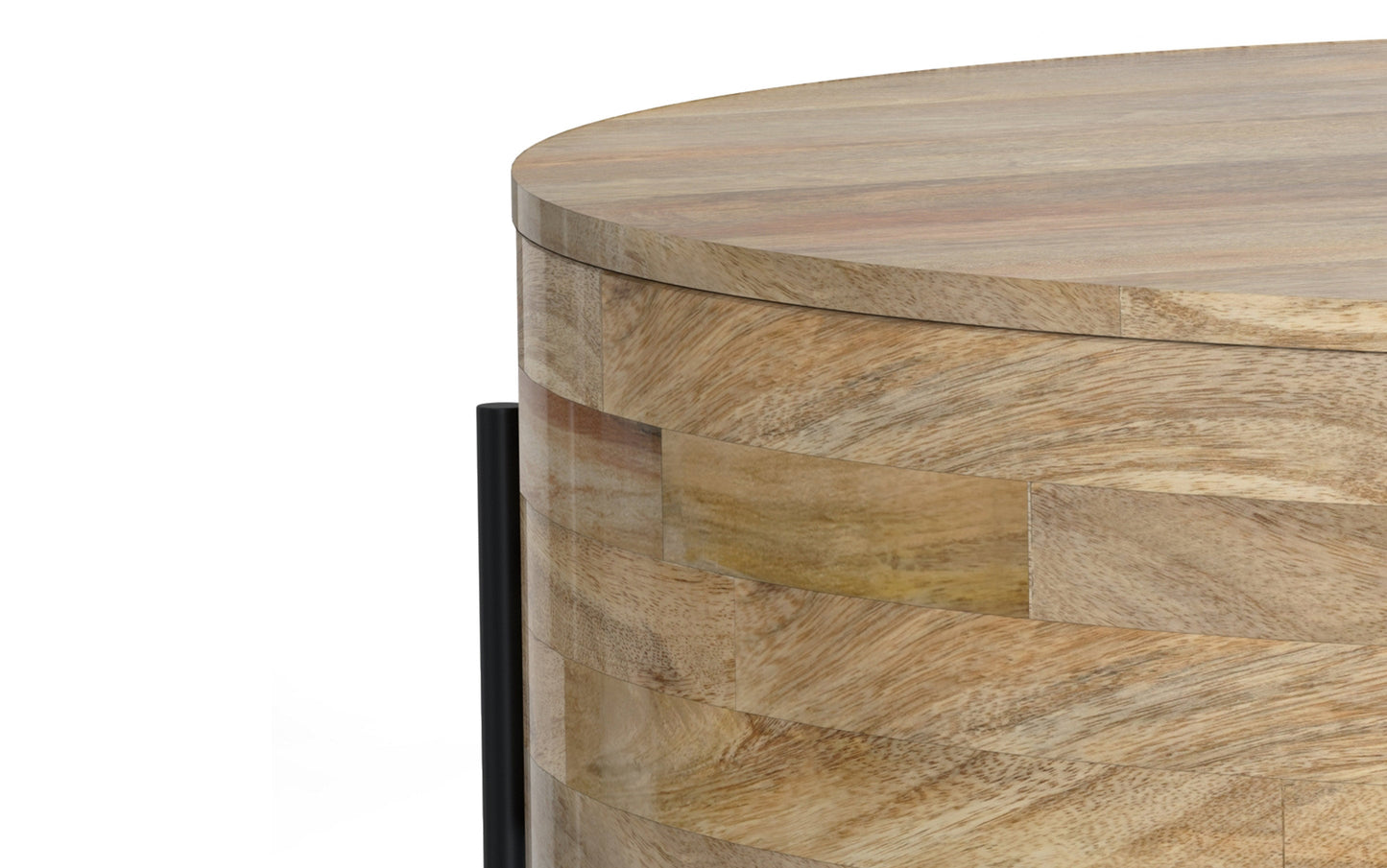 Rayburn Drum Coffee Table in Mango