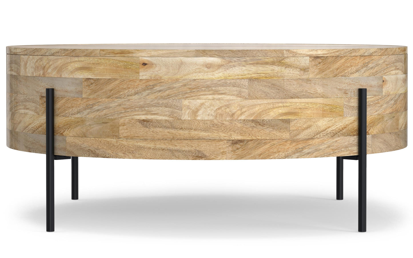 Rayburn Drum Coffee Table in Mango