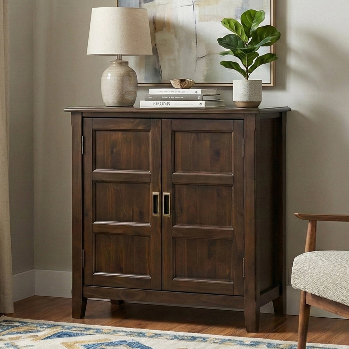 Mahogany Brown | Burlington Low Storage Cabinet