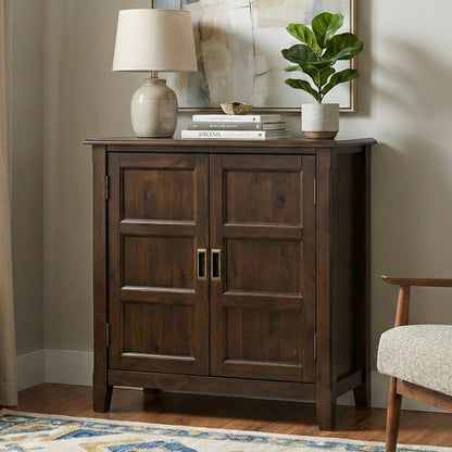 Mahogany Brown | Burlington Low Storage Cabinet