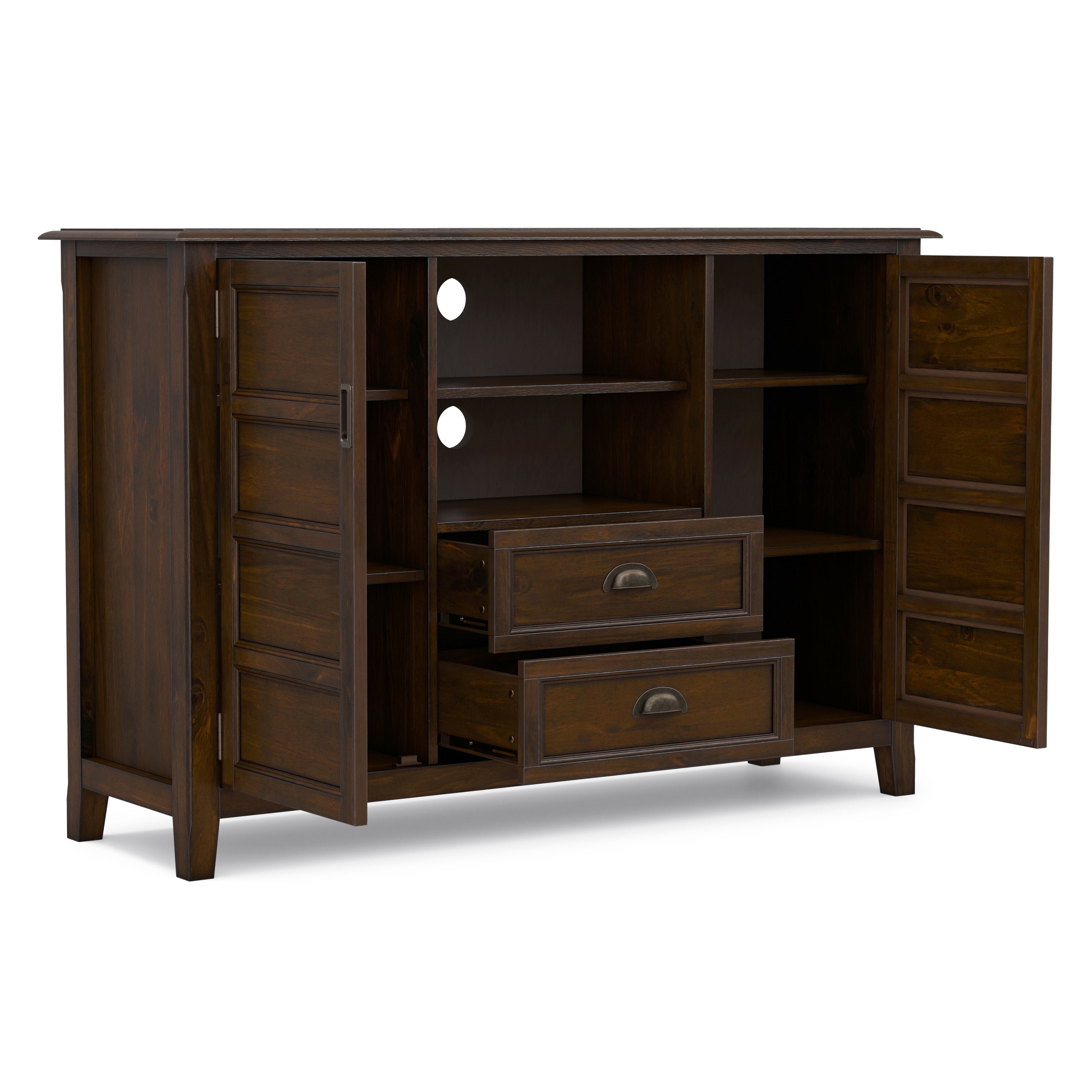 54 Inch Tall Traditional TV Console | Burlington TV Stand – Simpli