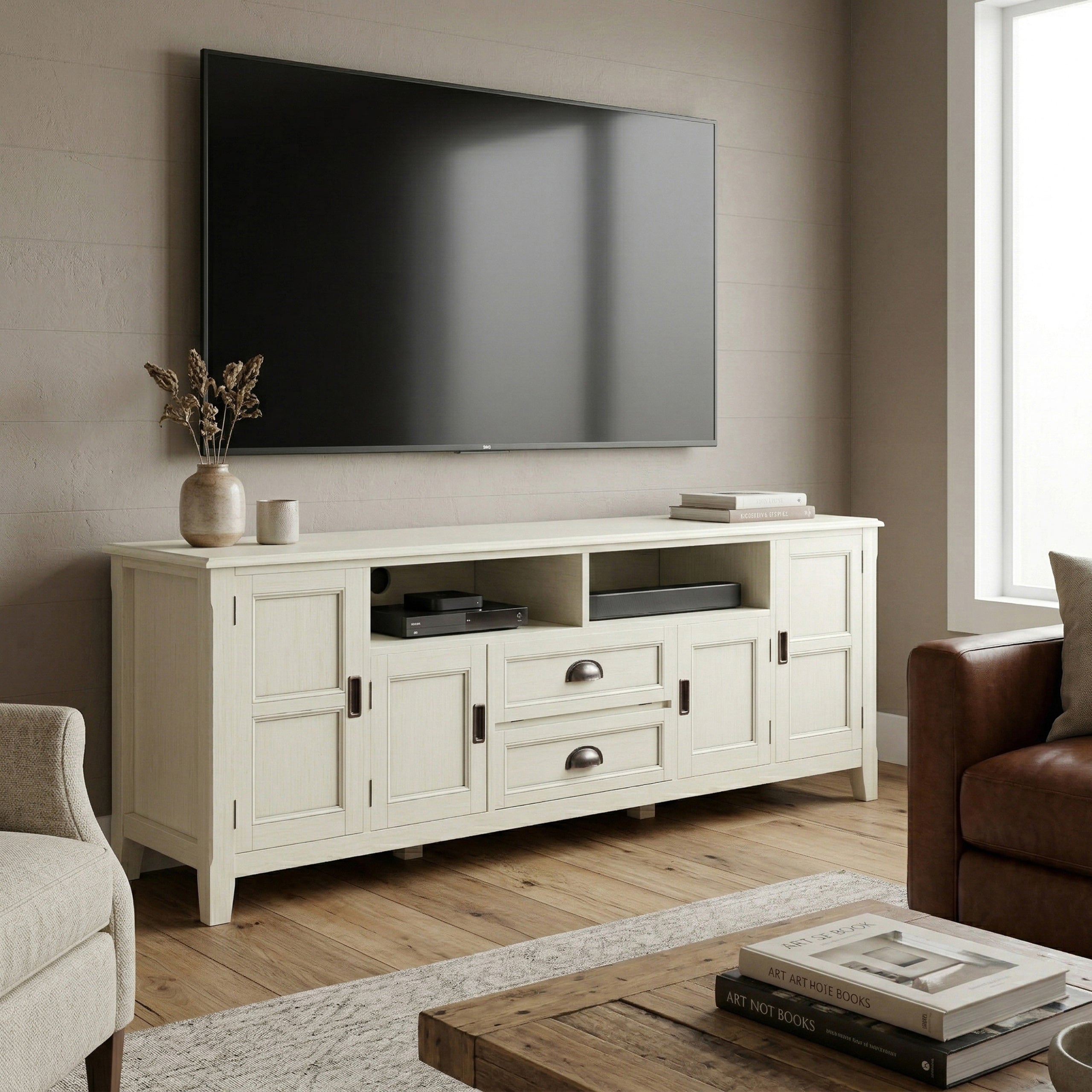 Antique White | Burlington 72 inch TV Stand