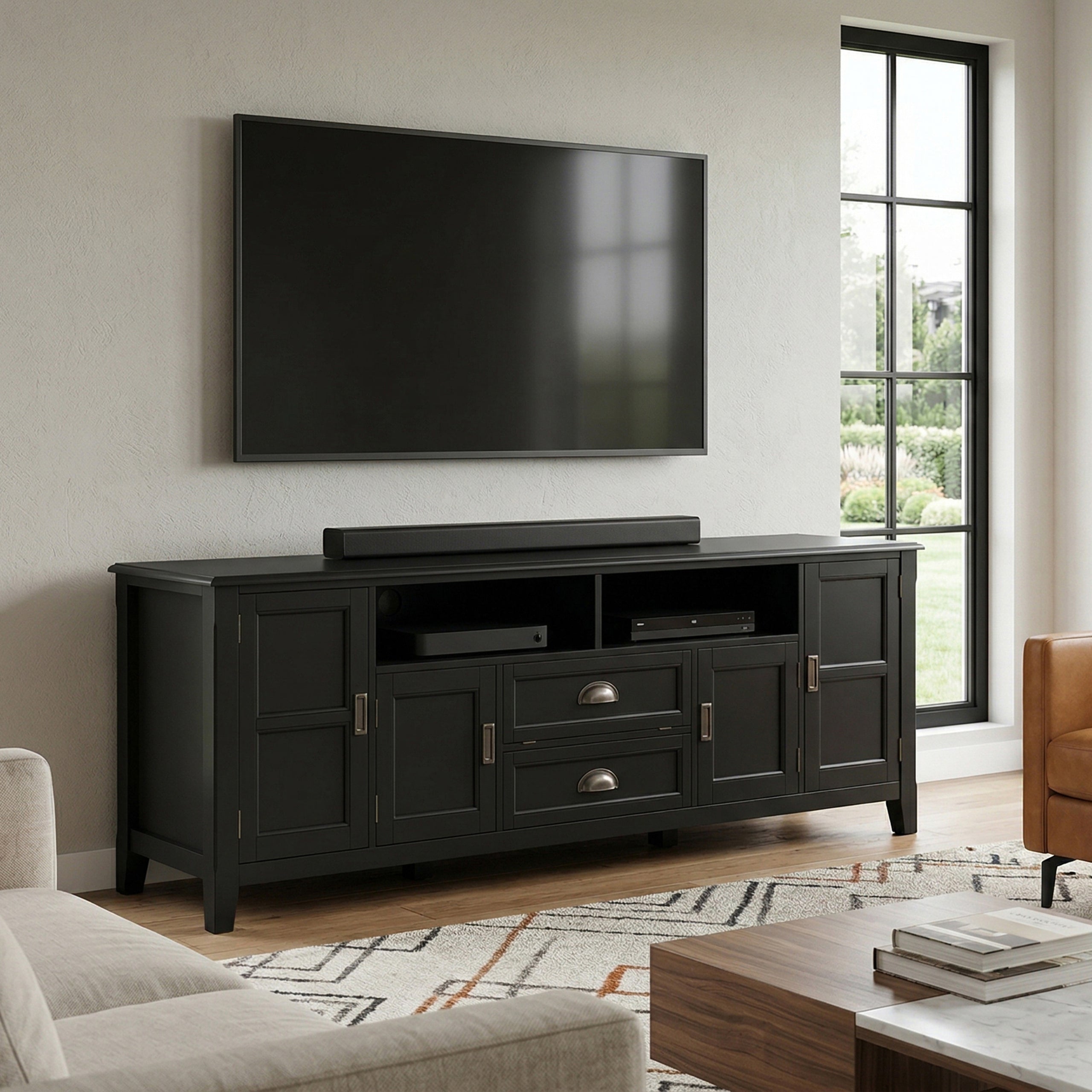 Black | Burlington 72 inch TV Stand