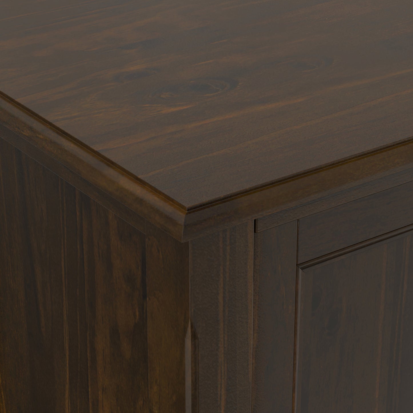 Mahogany Brown | Burlington 72 inch TV Stand