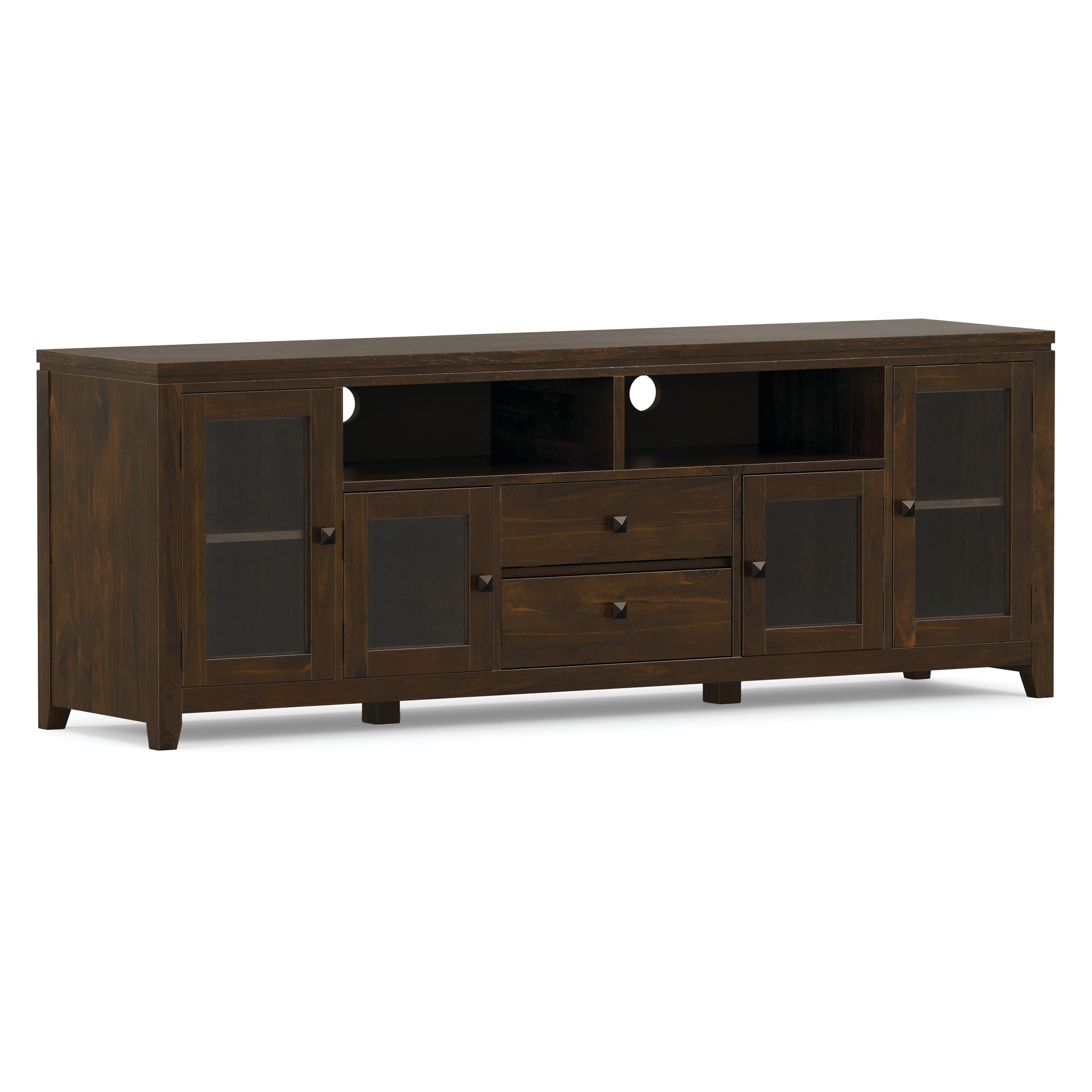 Solid Wood Storage Cabinet | Cosmopolitan Medium Cabinet – Simpli Home