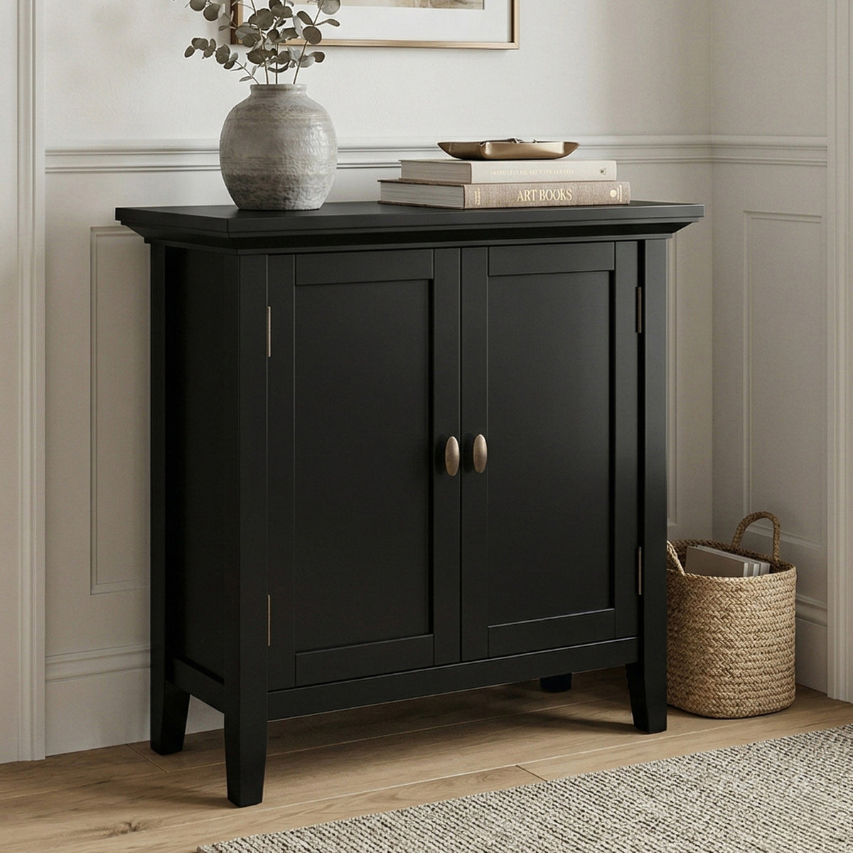 Black | Redmond Low Storage Cabinet