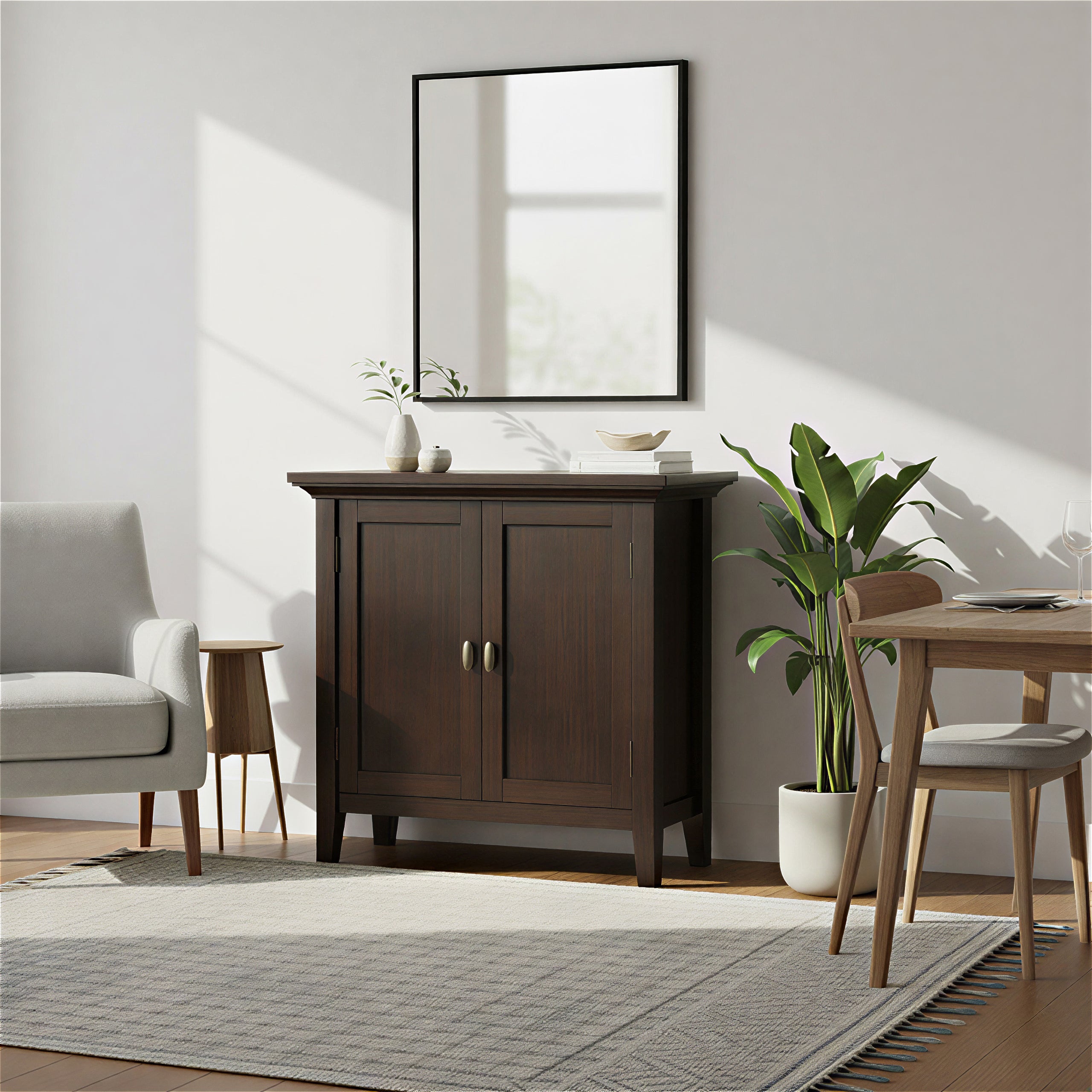 Brunette Brown | Redmond Low Storage Cabinet