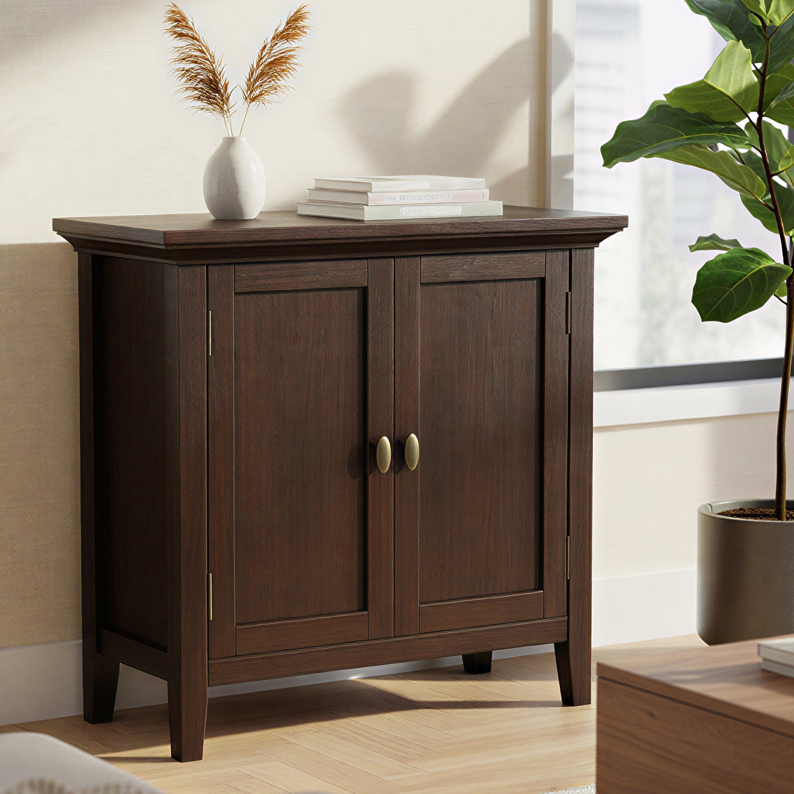 Brunette Brown | Redmond Low Storage Cabinet