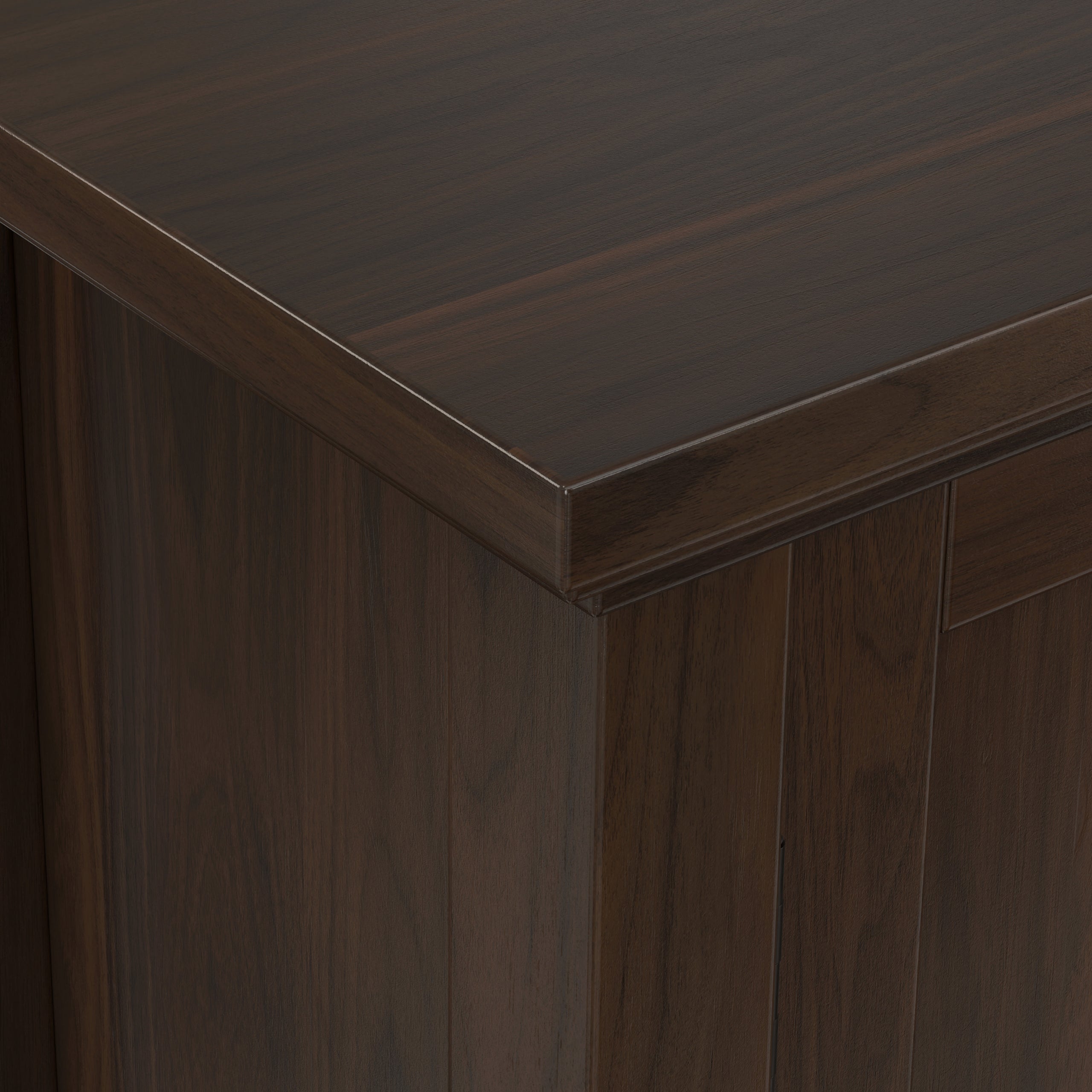 Brunette Brown | Redmond Low Storage Cabinet