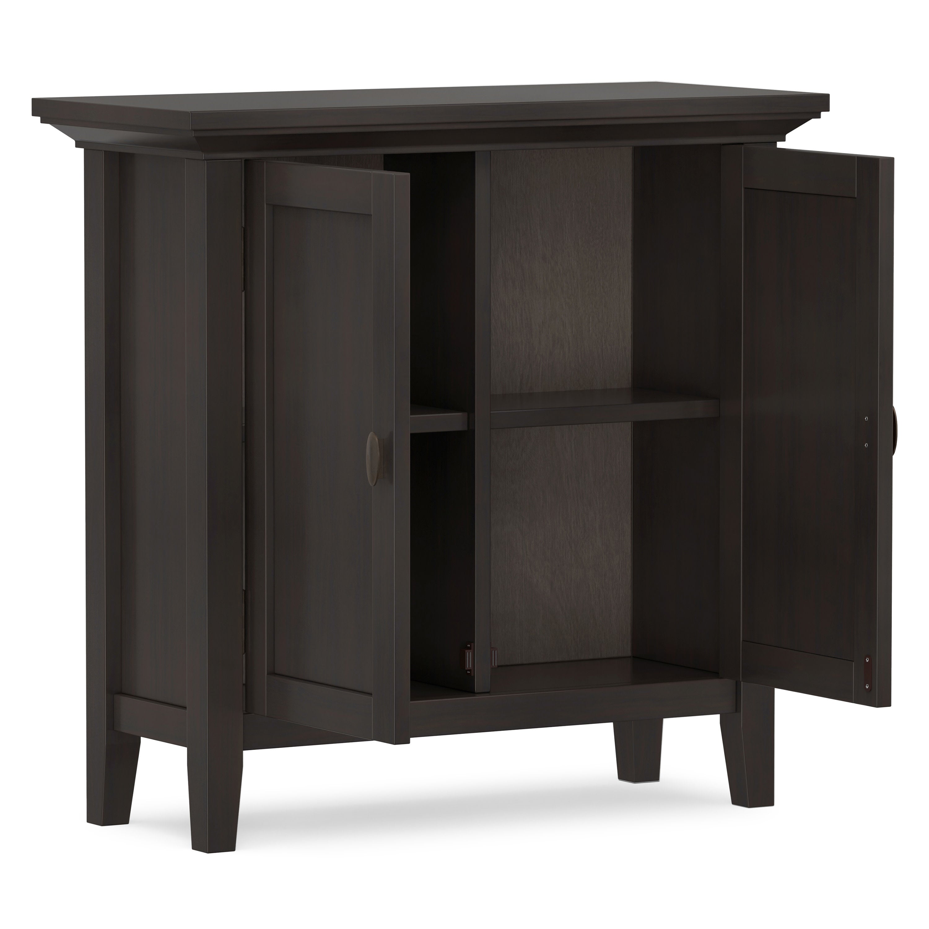 Solid Wood Storage Cabinet | Redmond Low Storage Cabinet – Simpli Home