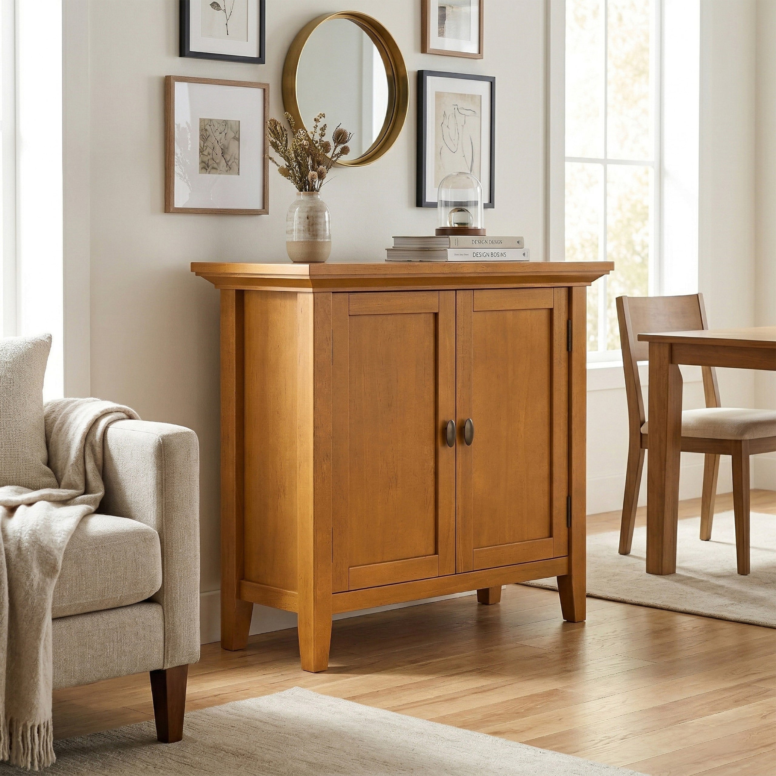 Light Golden Brown | Redmond Low Storage Cabinet