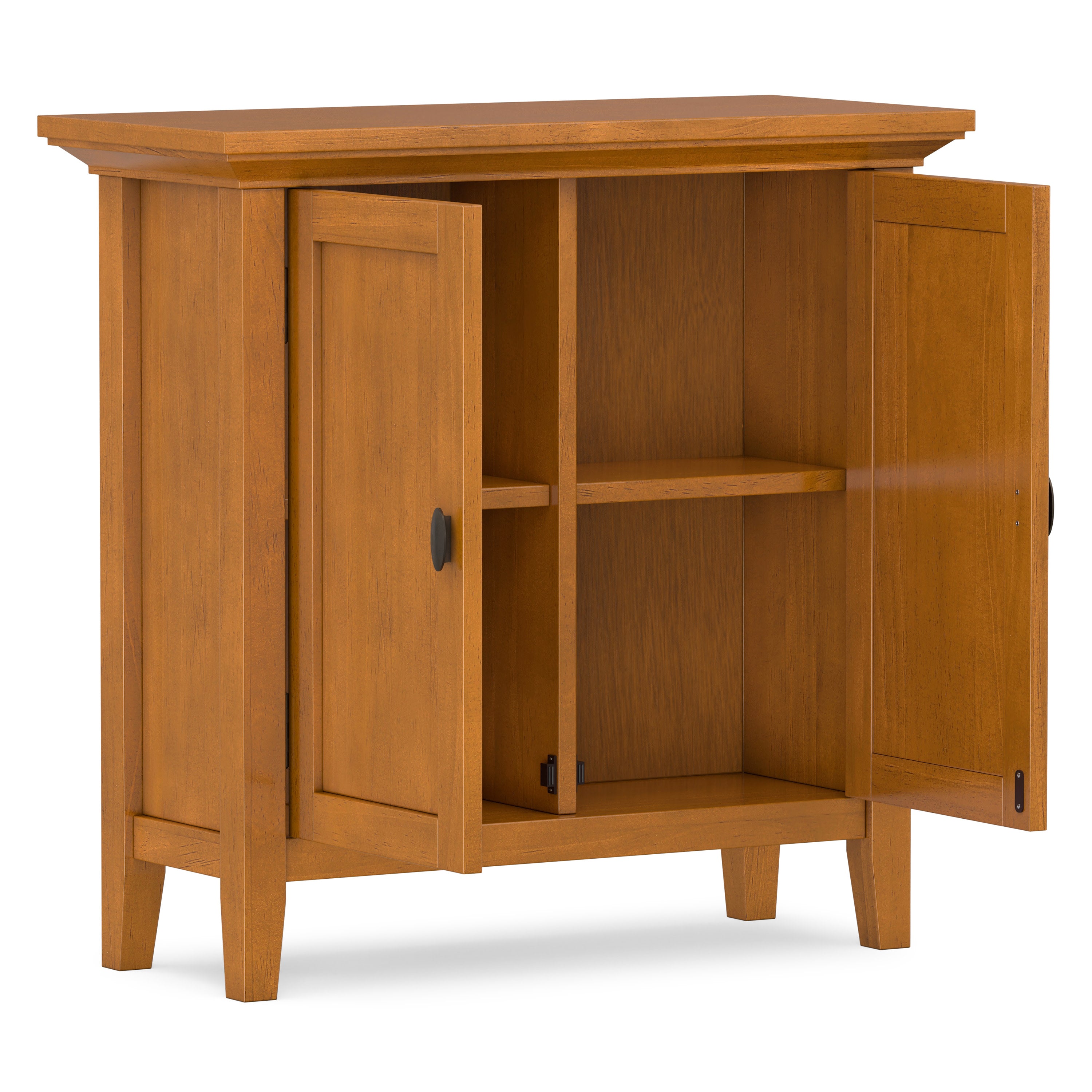 Solid Wood Storage Cabinet | Redmond Low Storage Cabinet – Simpli Home