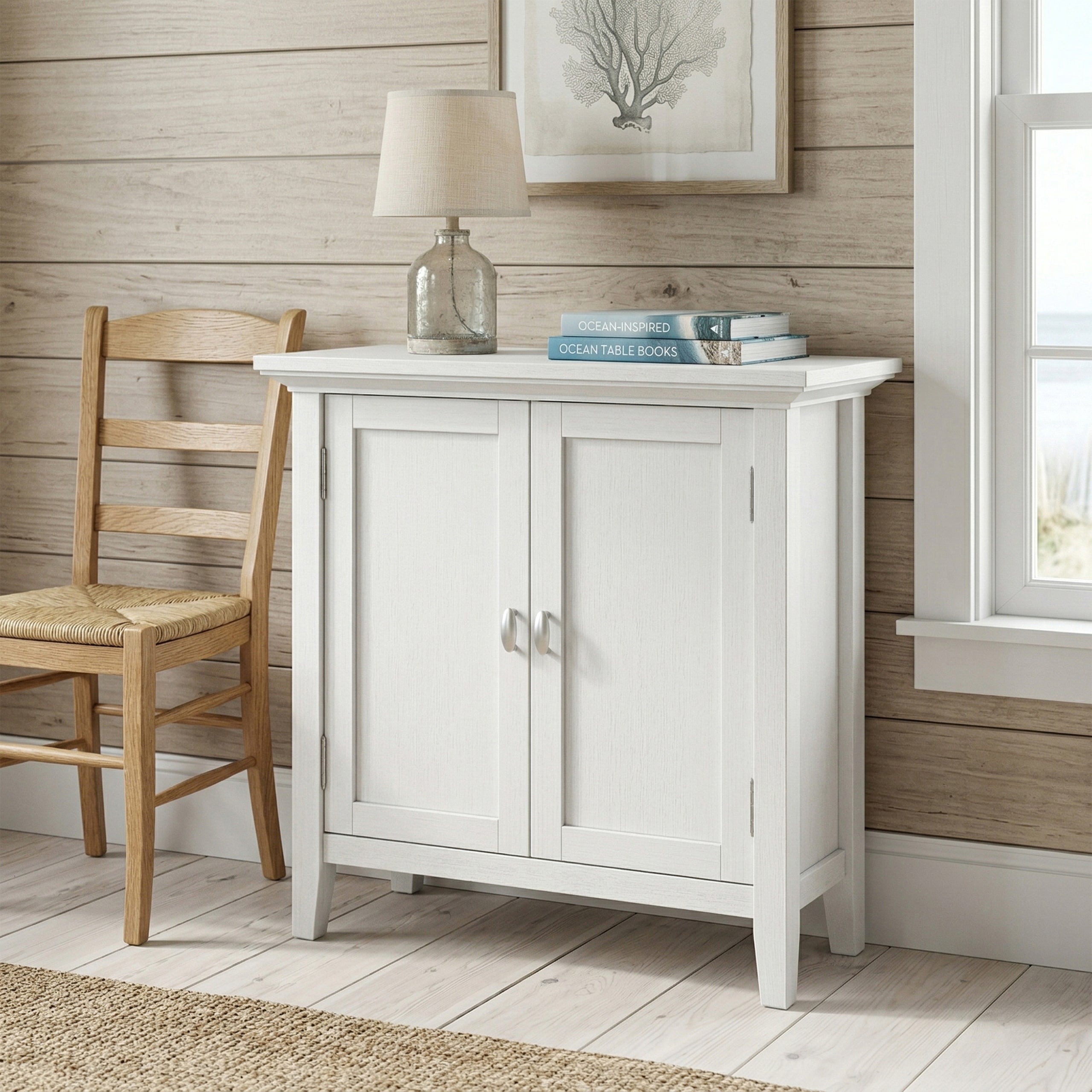 White | Redmond Low Storage Cabinet