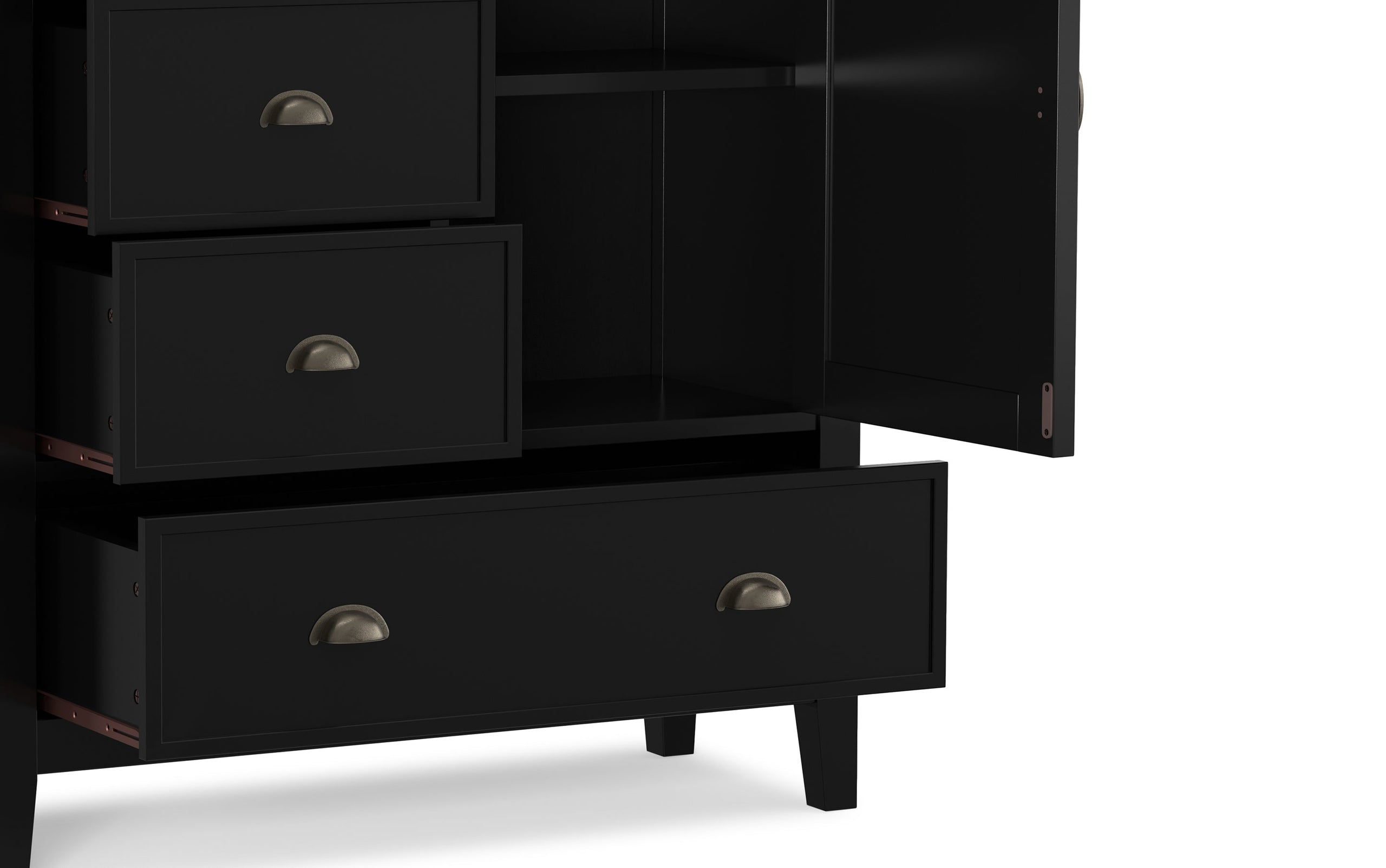 Black | Redmond 39 inch Medium Storage Cabinet