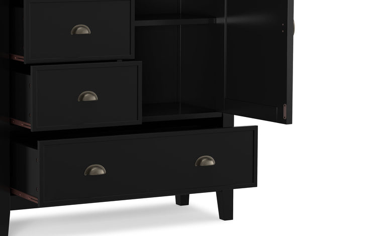 Black | Redmond 39 inch Medium Storage Cabinet