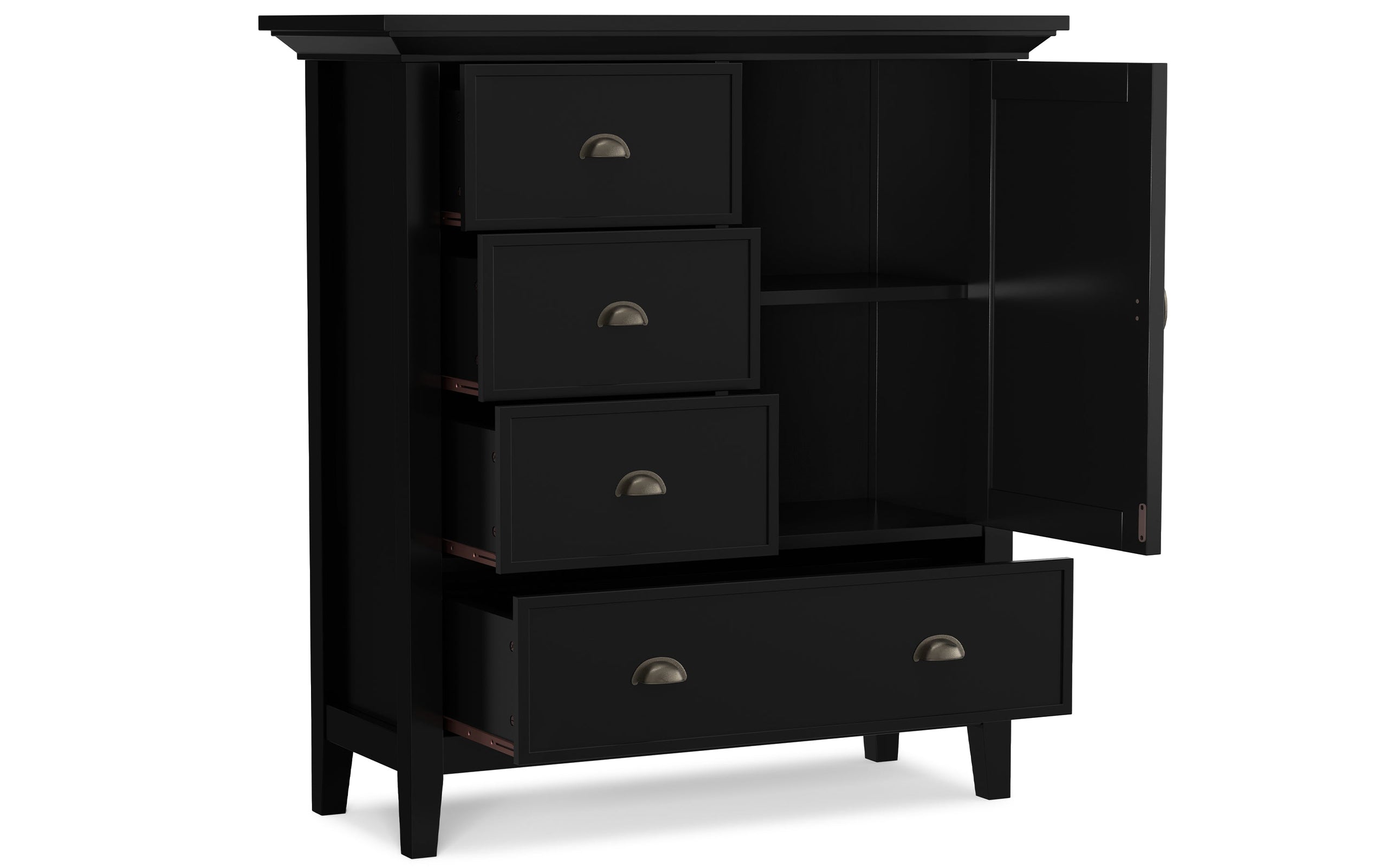 Black | Redmond 39 inch Medium Storage Cabinet