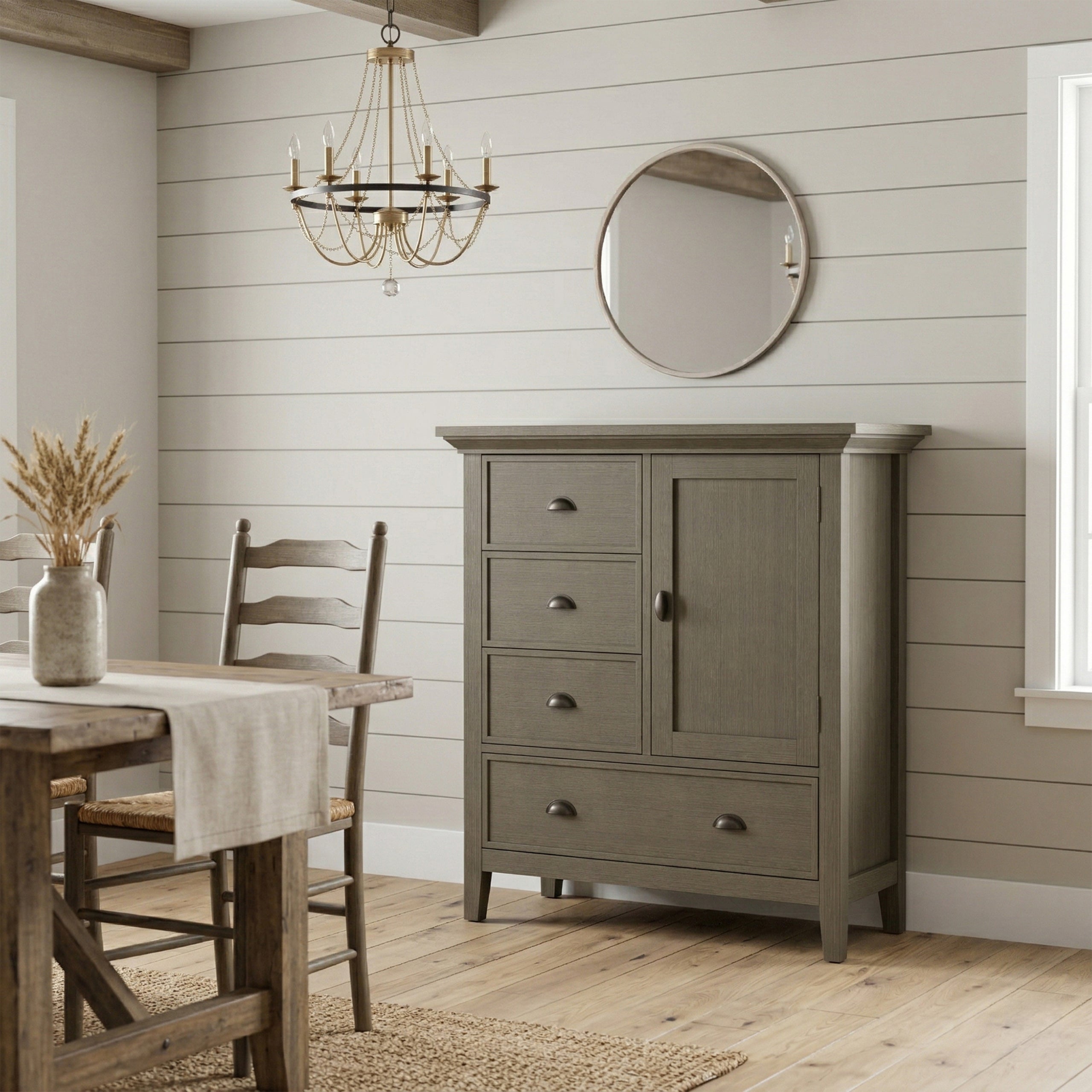Farmhouse Grey | Redmond Medium Storage Cabinet