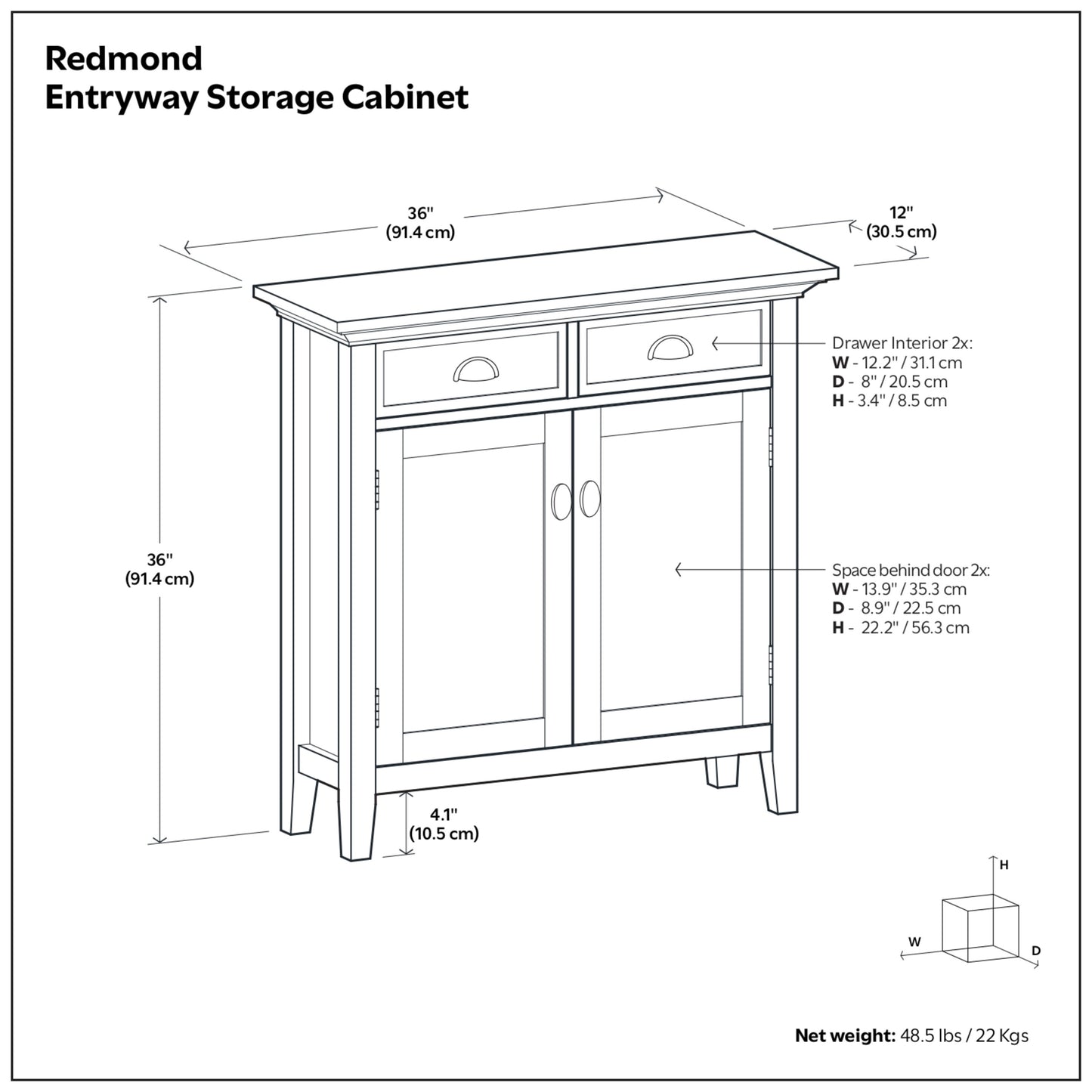 Redmond Entryway Storage Cabinet