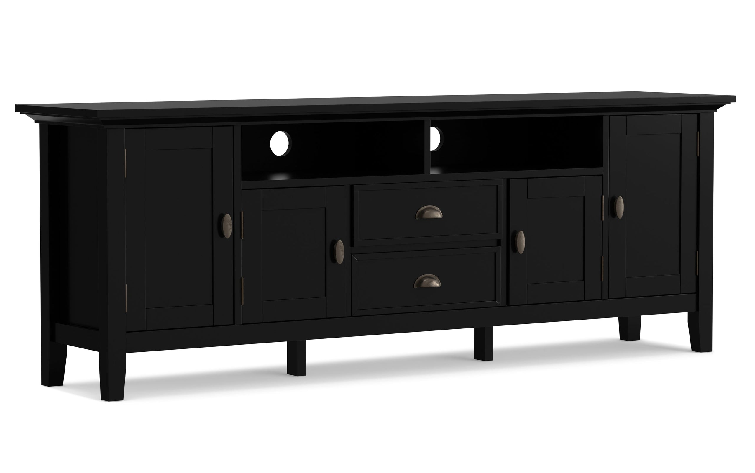 Black | Redmond 72 inch TV Media Stand