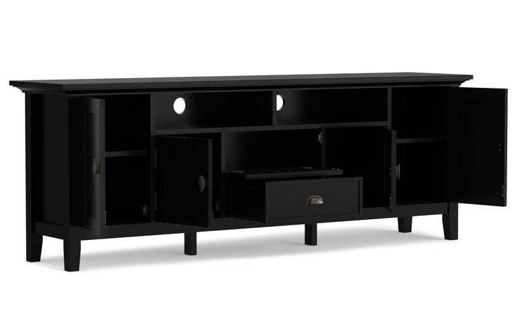 Black | Redmond 72 inch TV Media Stand