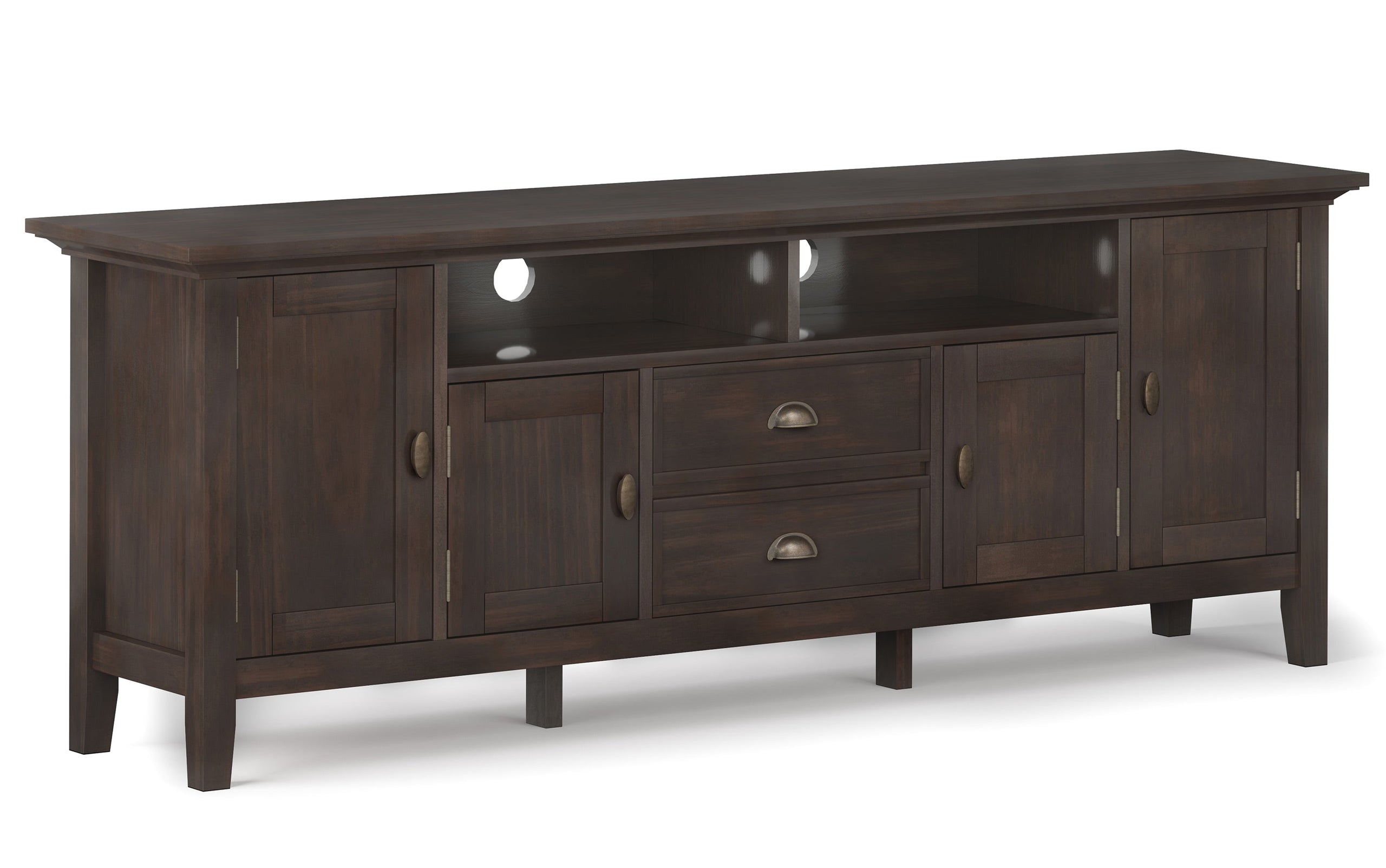 Brunette Brown | Redmond 72 inch TV Media Stand