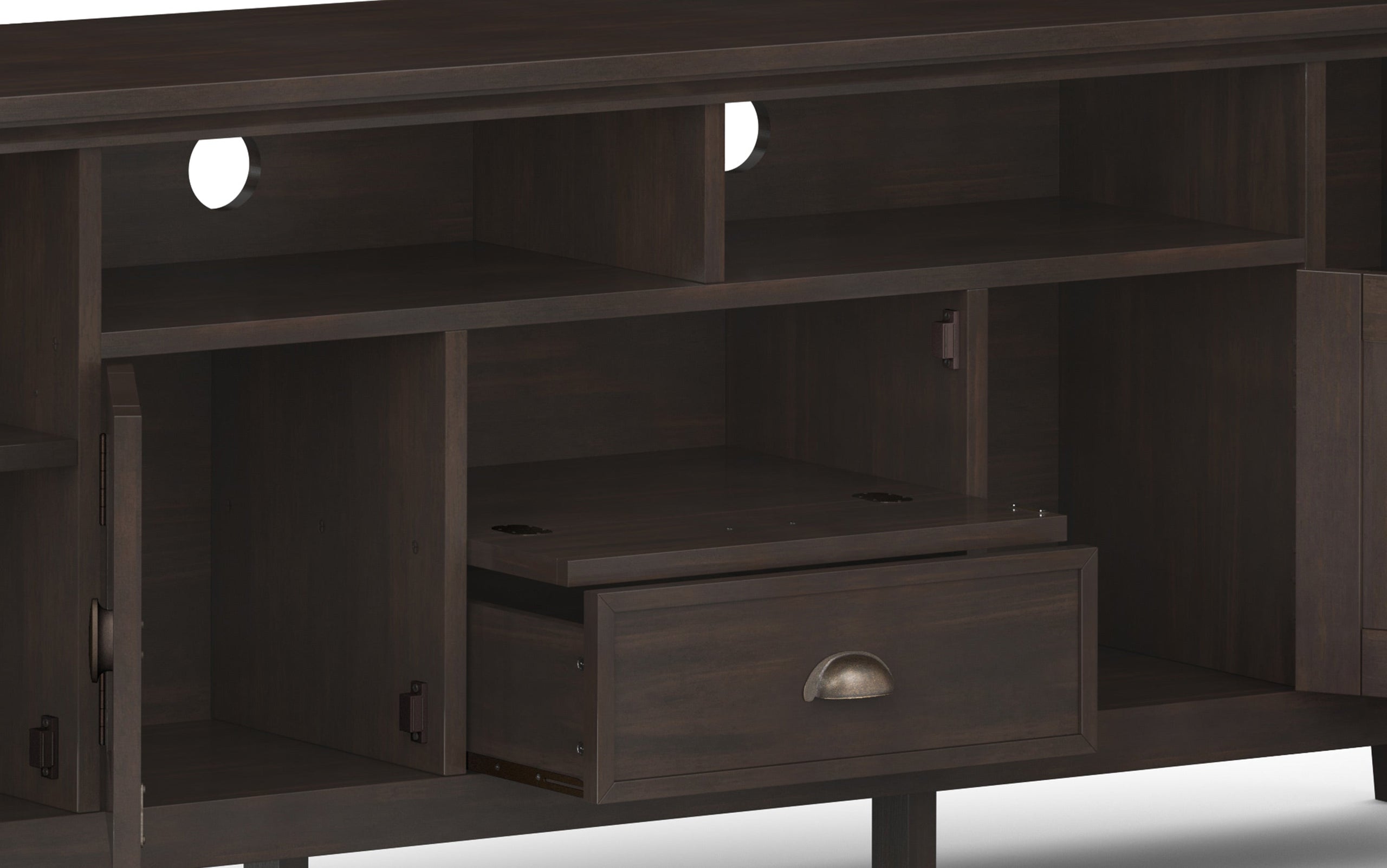 Brunette Brown | Redmond 72 inch TV Media Stand