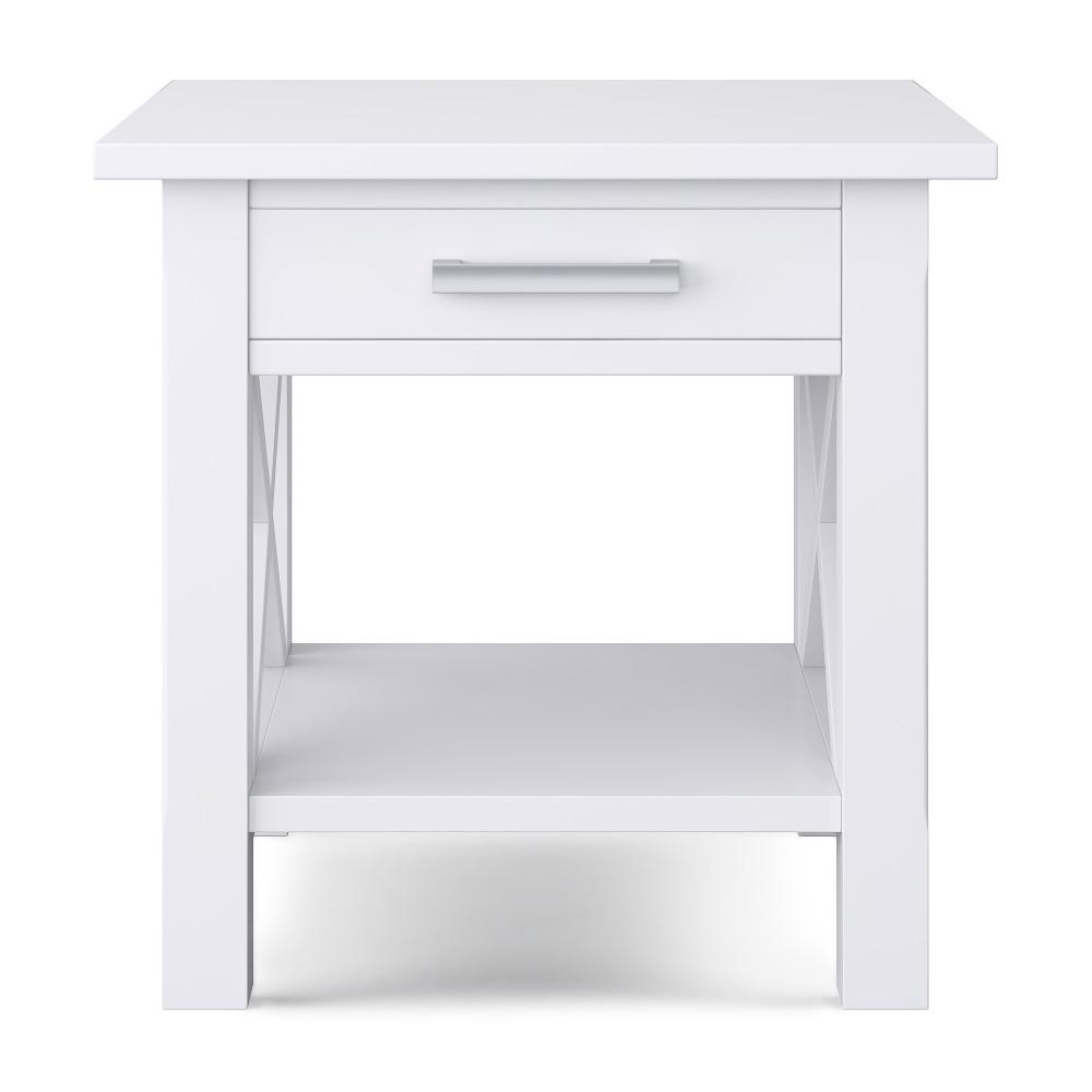 White | Kitchener 20.5 inch End Side Table