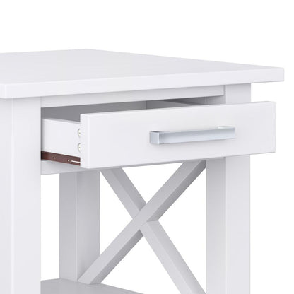 White | Kitchener 20.5 inch End Side Table