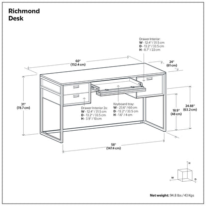 Richmond Desk in Acacia