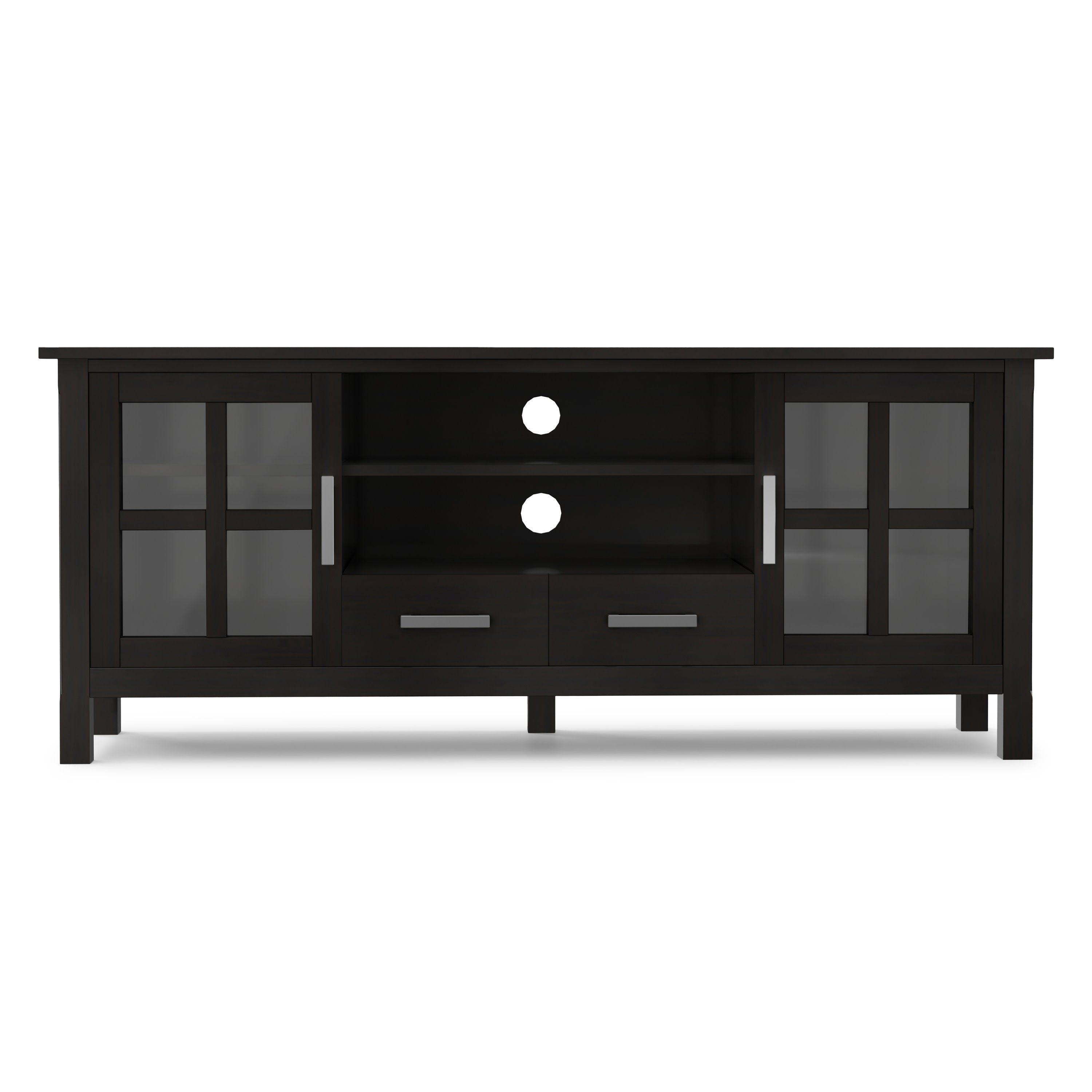 ヤマハホームキッチン　キャビネット　MTD-L&MTD-R ブラッキーオーク 60 Inch TV Stand | Kitchener Contemporary TV Console – Simpli Home