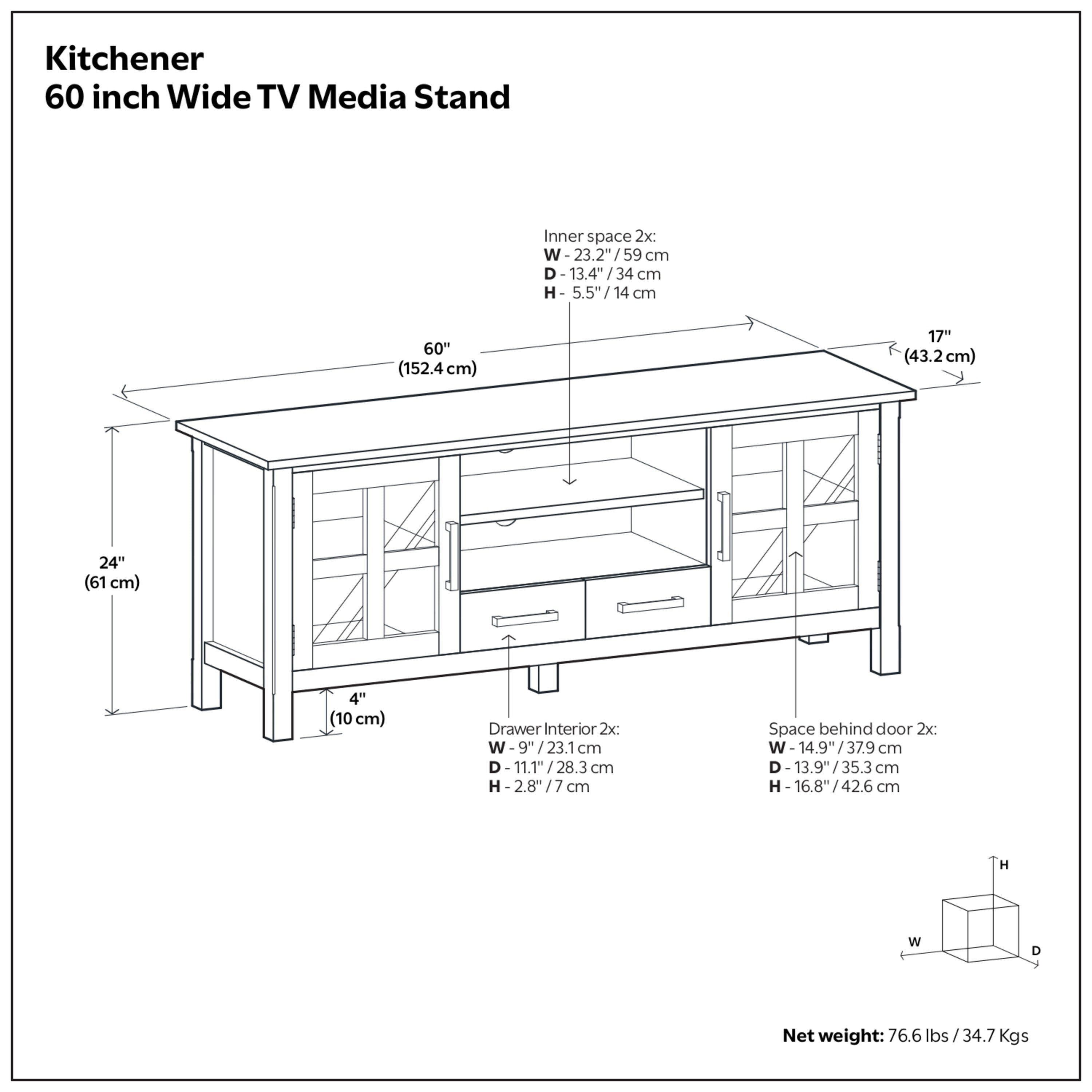 60 Inch TV Stand | Kitchener Contemporary TV Console – Simpli Home