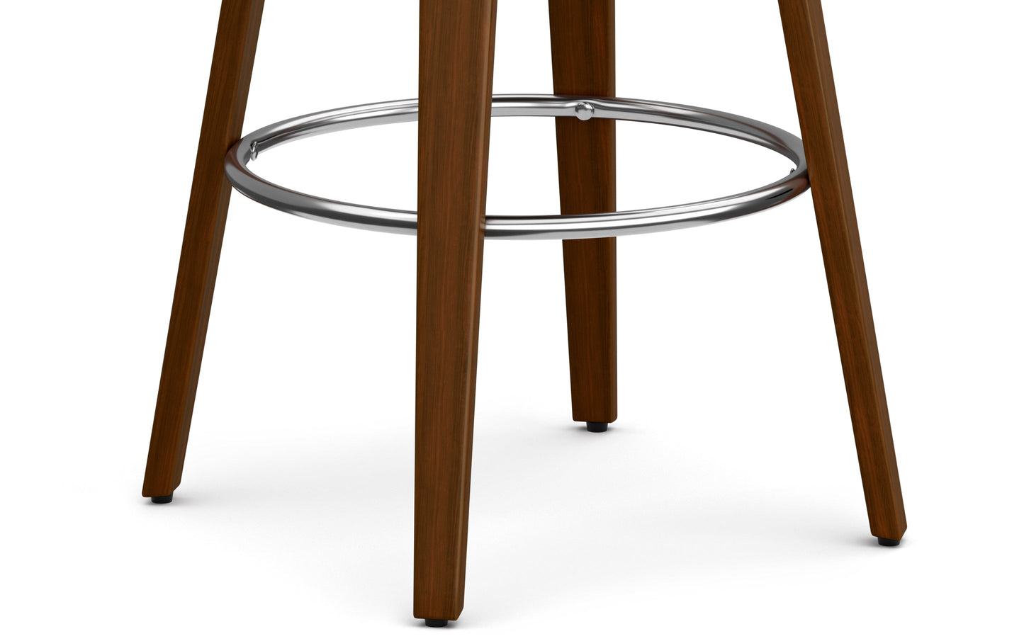 White Vegan Leather | Roland Swivel Bar Stool in Vegan Leather