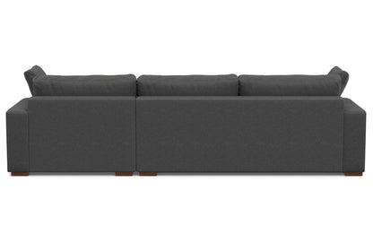 Pebble Grey Performance Fabric | Charlie Deep Seater Right Sectional