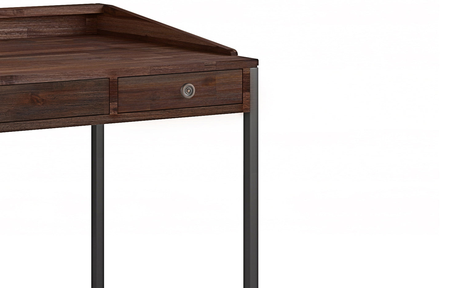 Distressed Charcoal Brown | Ralston Solid Acacia Desk