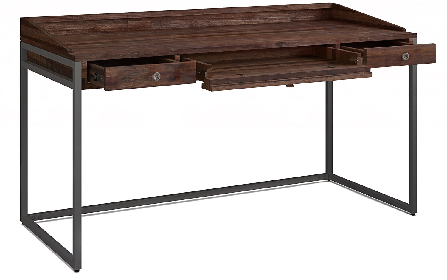 Distressed Charcoal Brown | Ralston Solid Acacia Desk