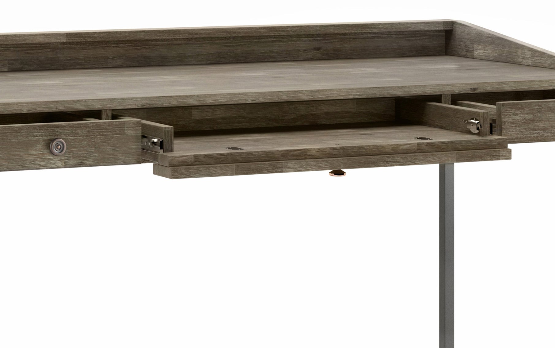Distressed Grey | Ralston Solid Acacia Desk